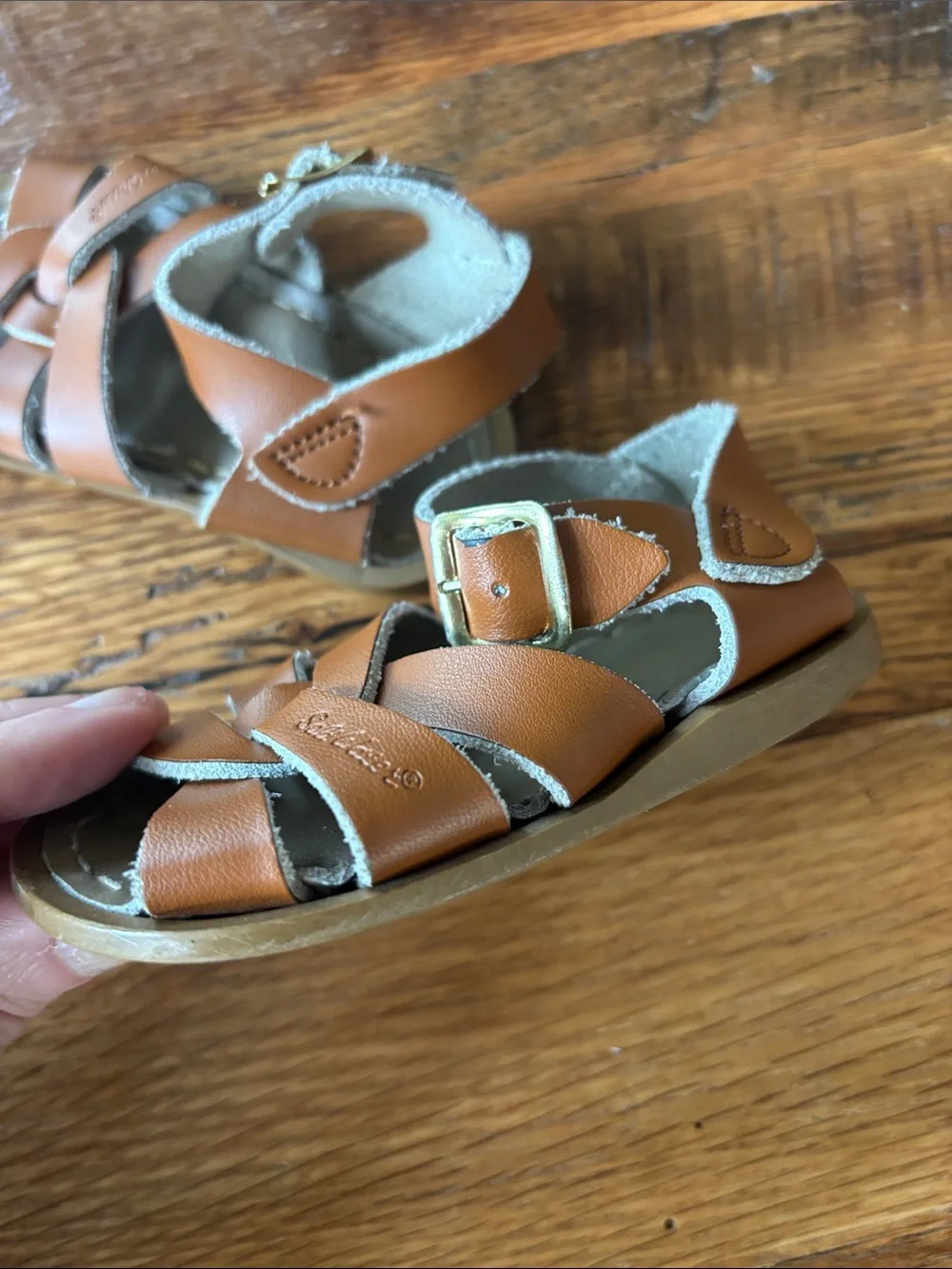 Salt Water Sandals by Hoy questions leave